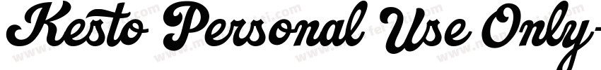 Kesto Personal Use Only字体转换